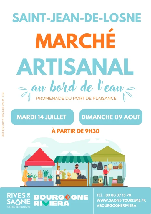 Affiche pour le marché artisanal de St Jean de Losne