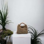 Mila Mini sac à main crocheté en ficelle de jute beige