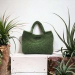 Nikita-Jute mini sac cabas crocheté en ficelle de jute kaki