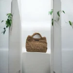 Tara Mini Sac crocheté en ficelle de jute beige